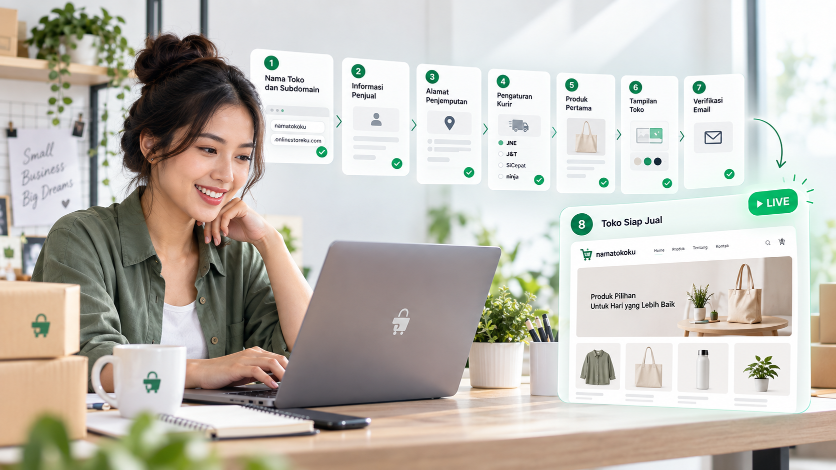 Cara Membuat Toko Online di OnlineStoreKu dari Nol Sampai Siap Jualan