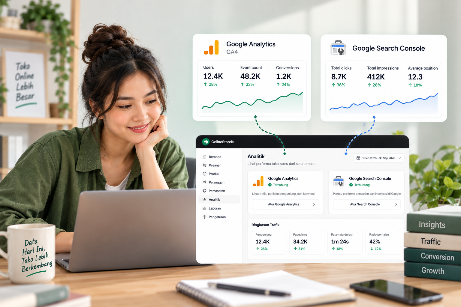 Cara Menghubungkan Google Analytics dan Search Console ke Website