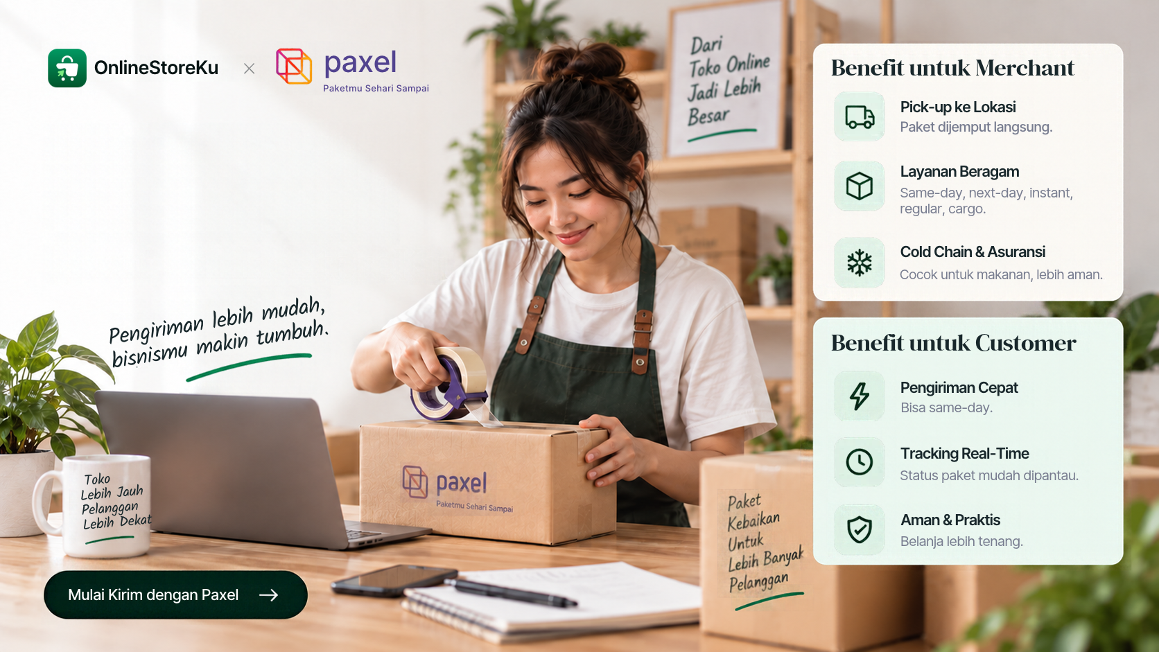 Kirim Paket dengan Paxel lewat OnlineStoreKu: Manfaat untuk Seller dan Pembeli