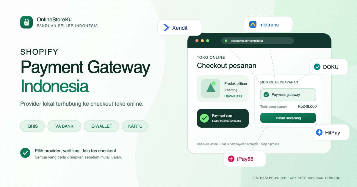 Shopify Payment Gateway Indonesia: Persiapan dan Cara Setup